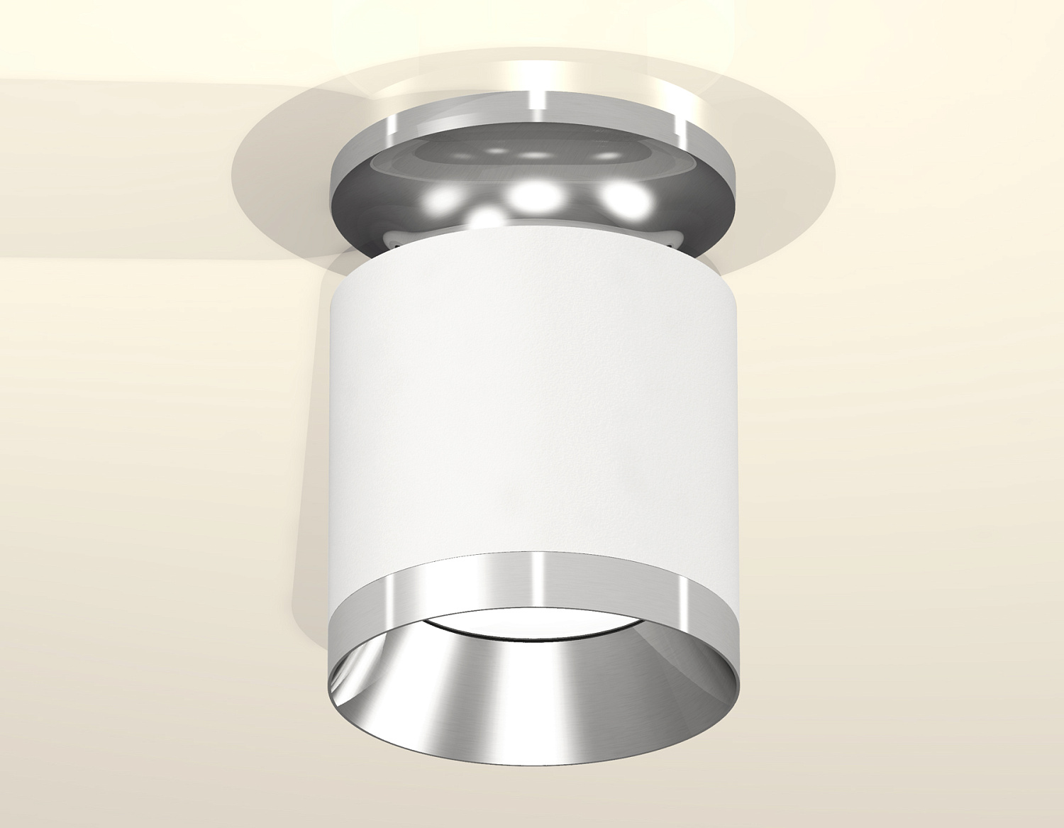 Комплект накладного светильника XS7401101 SWH/PSL белый песок/серебро полированное MR16 GU5.3 (N7927, C7401, N7032)