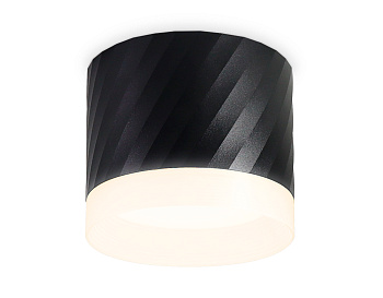 Накладной точечный светильник GX53 с акрилом TN5355 BK черный GX53 D82*70