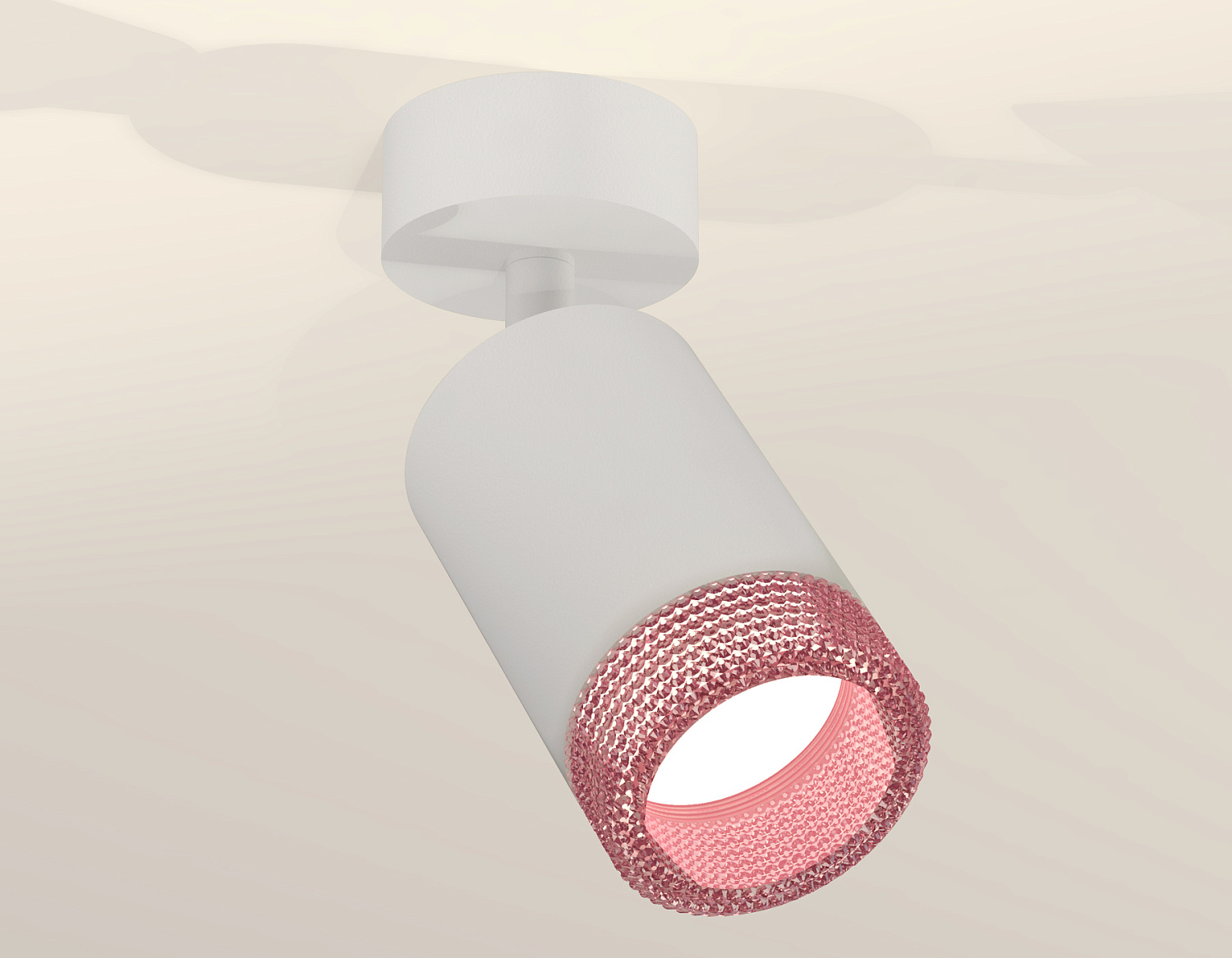 Комплект накладного поворотного светильника XM6312003 SWH/PI белый песок/розовый MR16 GU5.3 (A2202, C6312, N6152)