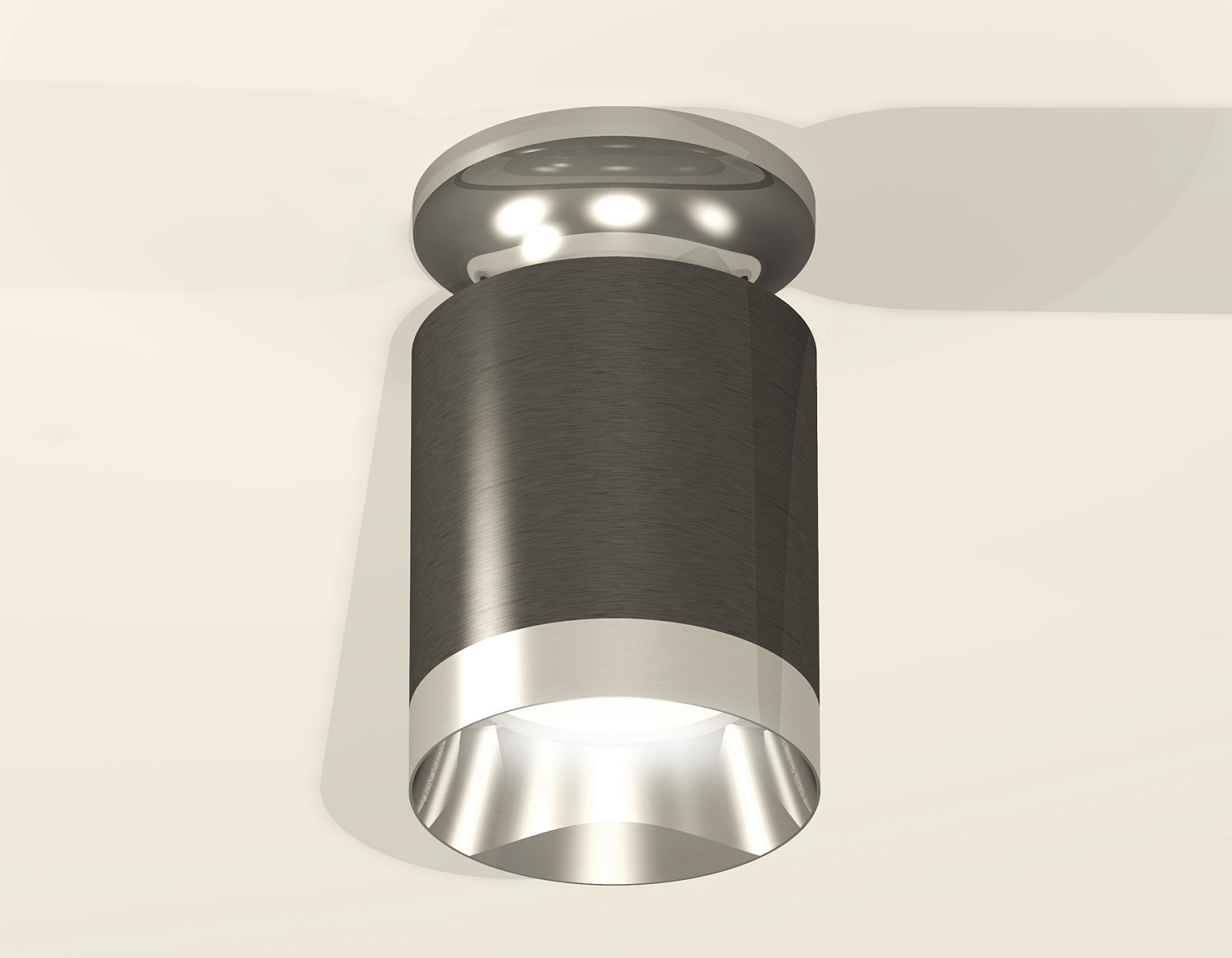 Комплект накладного светильника XS6303101 DCH/PSL черный хром/серебро полированное MR16 GU5.3 (N6903, C6303, N6132)