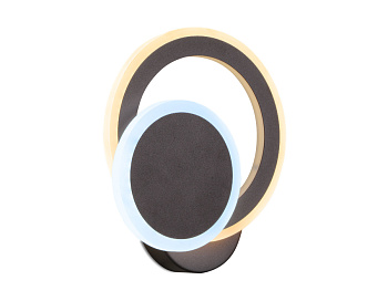 Настенный светодиодный светильник с выключателем FA561 CF/S кофе/песок LED 3000K/6400K 24W 200*200*60