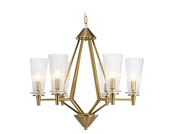 Подвесная люстра TR3231/6 BS/FR латунь/белый матовый E14*6 max 40W D610*585