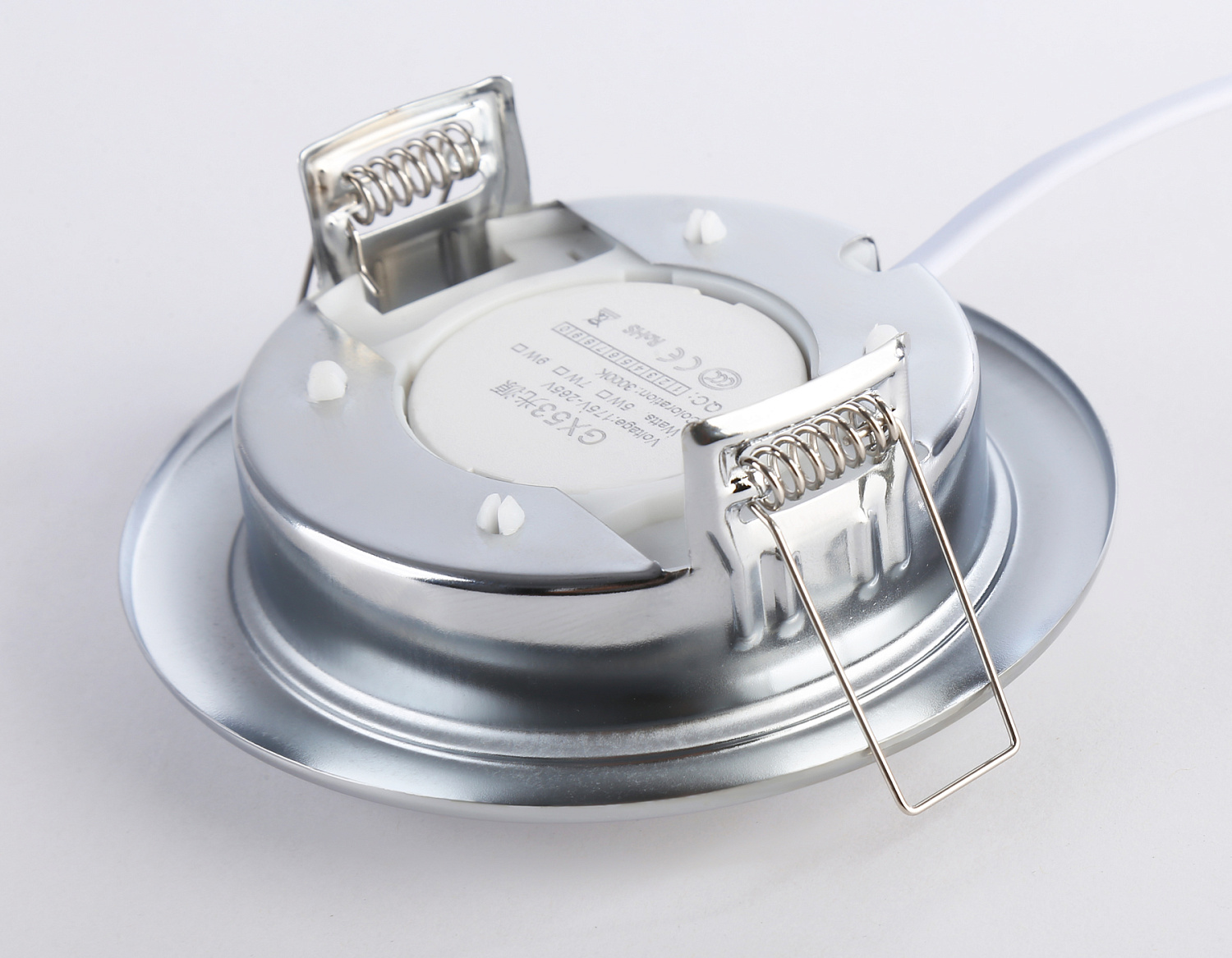 Светильник точечный встраиваемый со сменной лампой GX53 G10102 CH хром GX53 max 12W D106*38