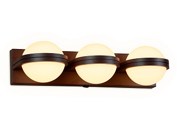 Настенный светодиодный светильник с выключателем FW560/3 SCF кофе песок LED 3000K 15W 370*80*138