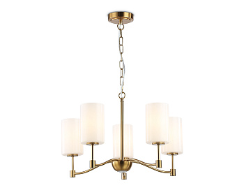 Подвесная люстра LH56051/5 BS/FR латунь/белый матовый E14*5 max 40W D590*950