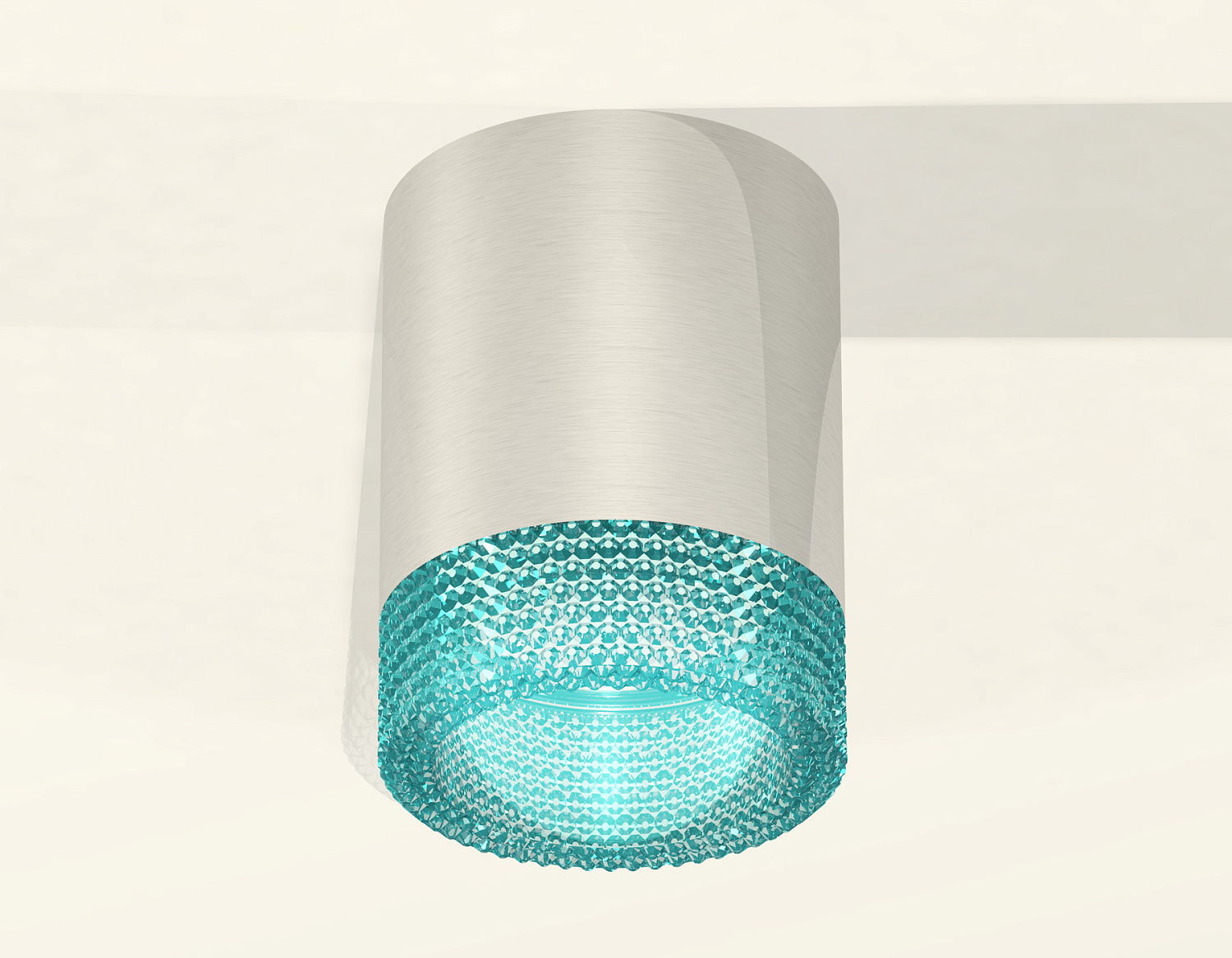 Комплект накладного светильника с композитным хрусталем XS6305011 PSL/BL серебро полированное/голубой MR16 GU5.3 (C6305, N6153)