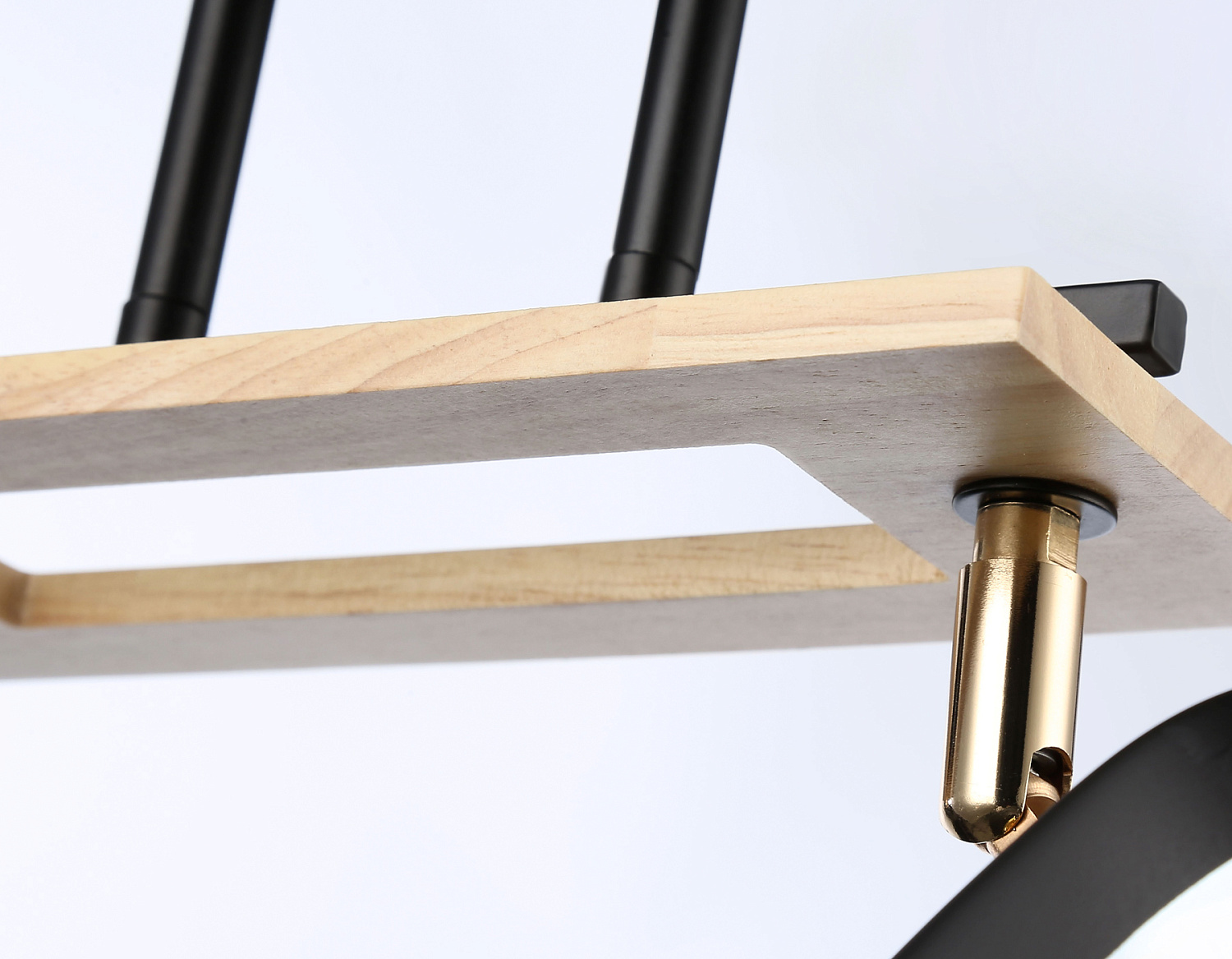 Подвесной светильник TR9525/2 BK/FGD/TI черный/золото/янтарь E27/2 max 40W 510*100*270