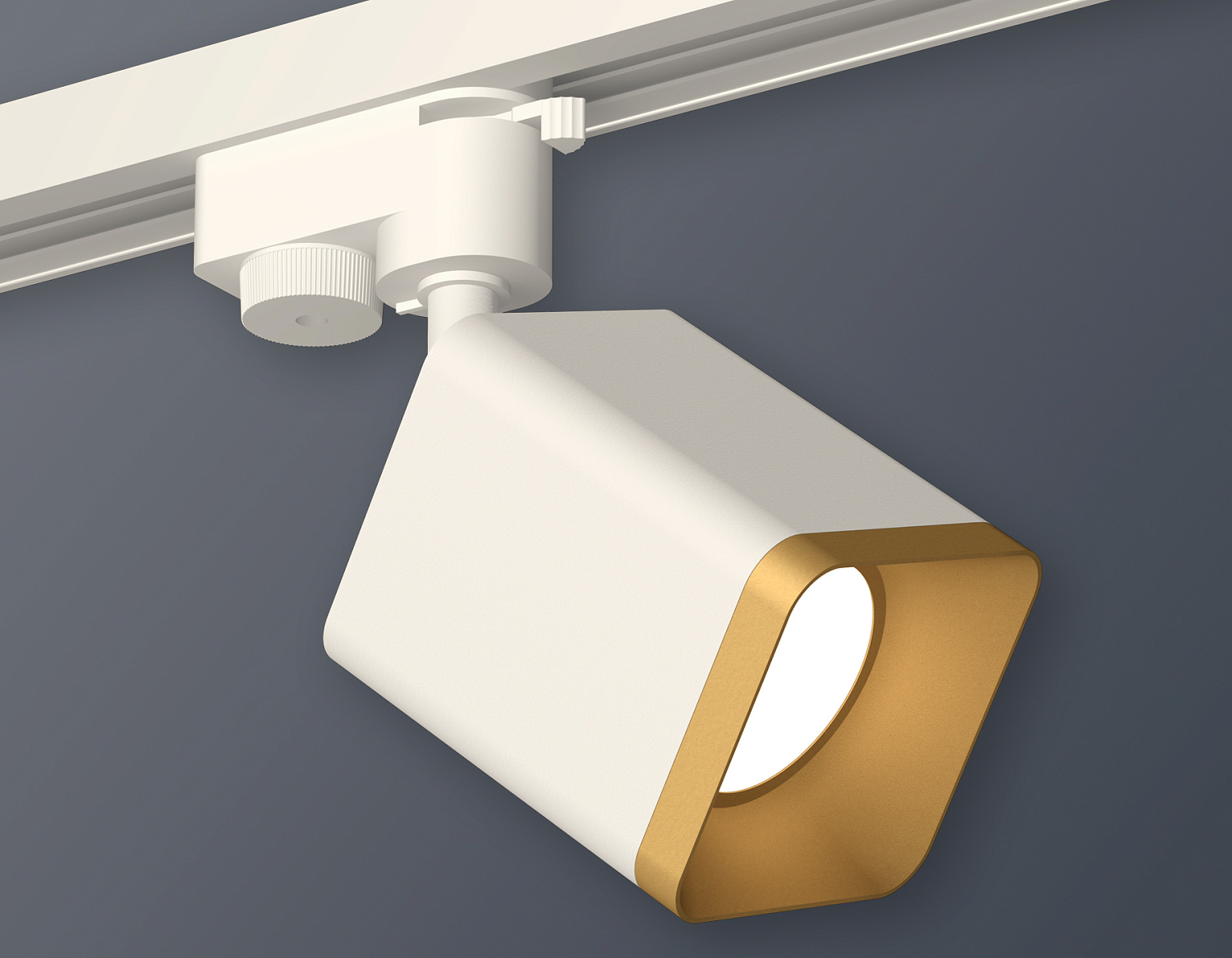 Комплект трекового однофазного светильника XT7812003 SWH/SGD белый песок/золото песок MR16 GU5.3 (A2520, C7812, N7704)