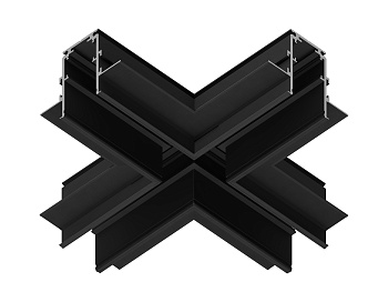 Коннектор х-образный для встраиваемого шинопровода Magnetic GL3358 BK черный коннектор х-образный встраиваемый 170*170*46,8