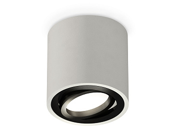 Комплект накладного поворотного светильника XS7533002 SGR/PBK серый песок/черный полированный MR16 GU5.3 (C7533, N7002)