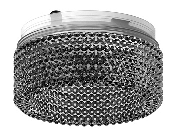 Насадка передняя для корпуса светильника D60mm N6151 BK тонированный D60*H25mm Out20mm MR16 (для корпуса светильника)