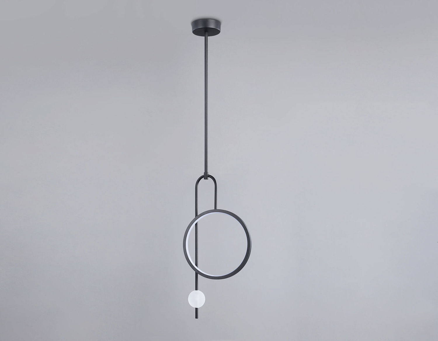 Подвесной светодиодный светильник FL66435 BK черный 4200K 13W 240*60*1580 (Без ПДУ)