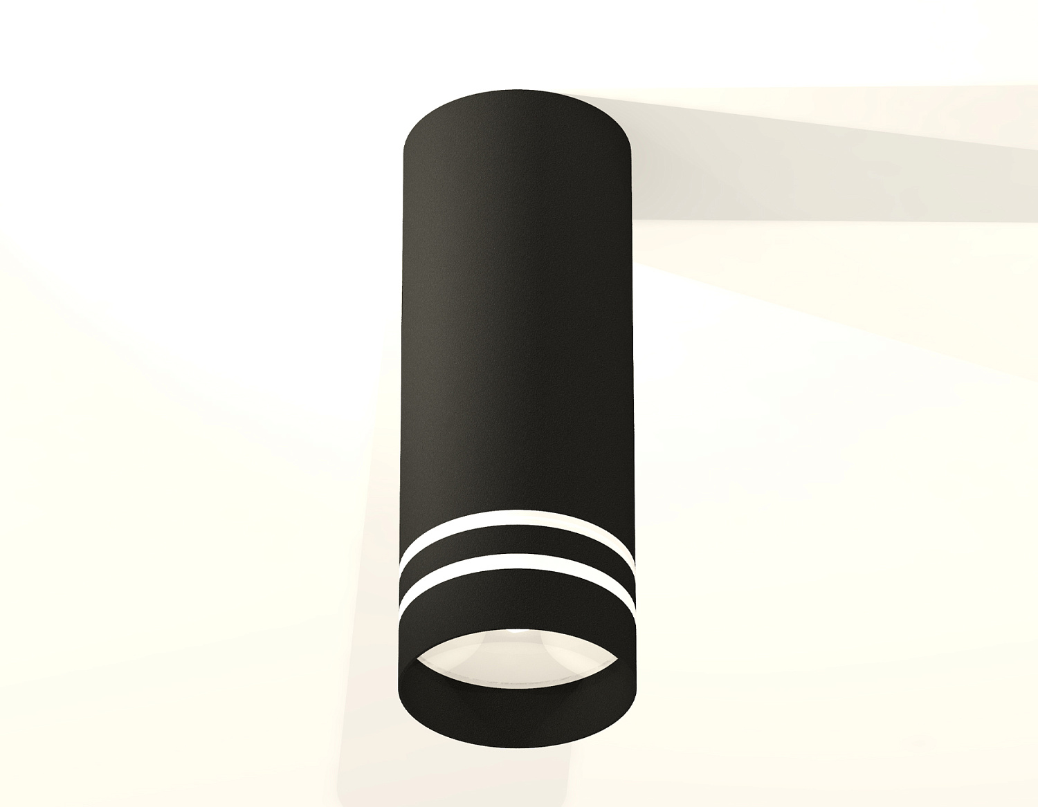 Комплект накладного светильника с акрилом XS7443013 SBK/FR черный песок/белый матовый MR16 GU5.3 (C7443, N7142)