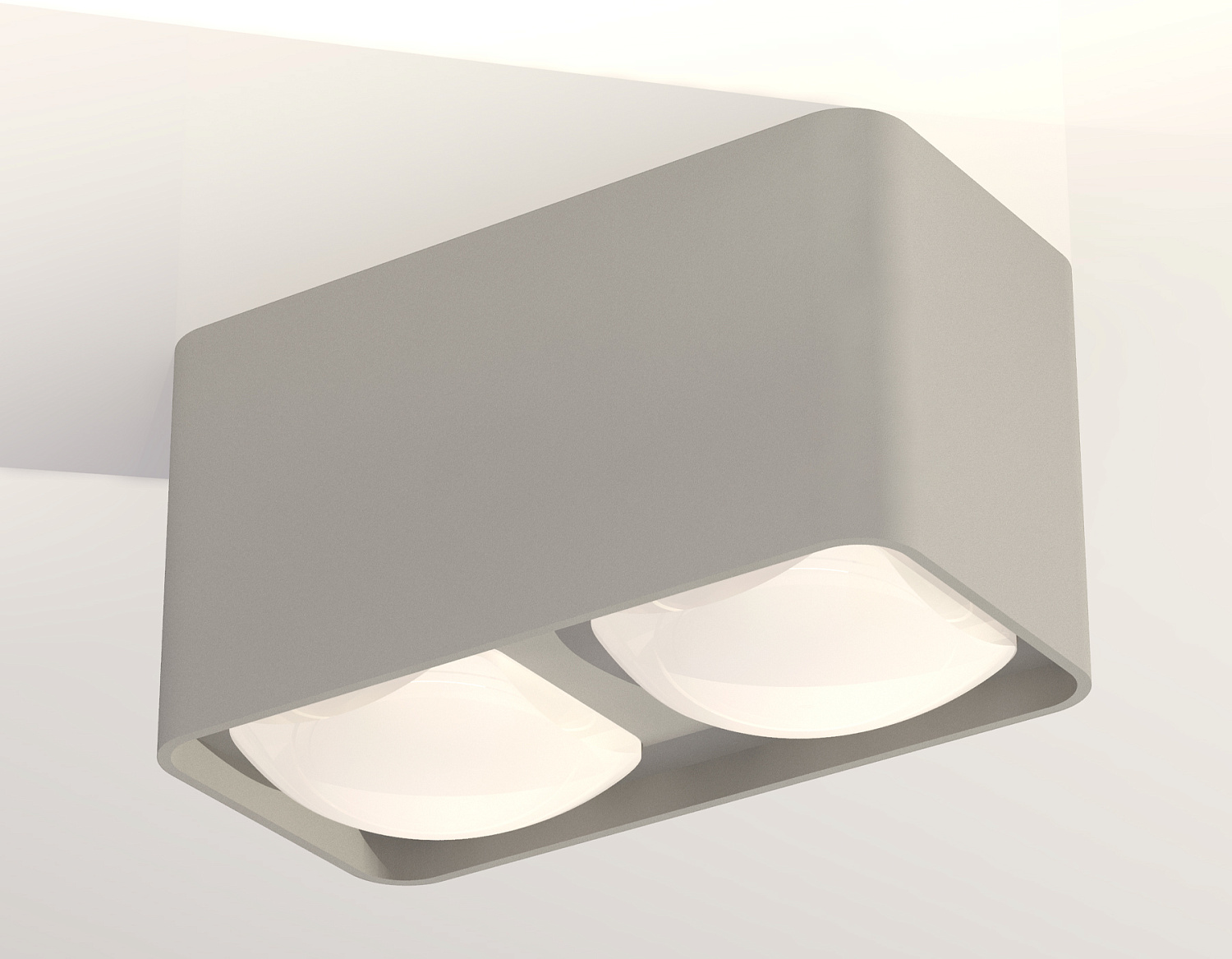 Комплект накладного светильника с акрилом XS7852011 SGR/FR серый песок/белый матовый MR16 GU5.3 (C7852, N7756)