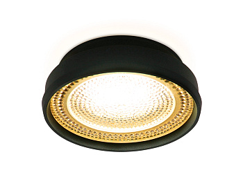 Встраиваемый точечный светильник MR16 в стиле техно TN348 SBK/TI черный песок/янтарь GU5.3 D85*45