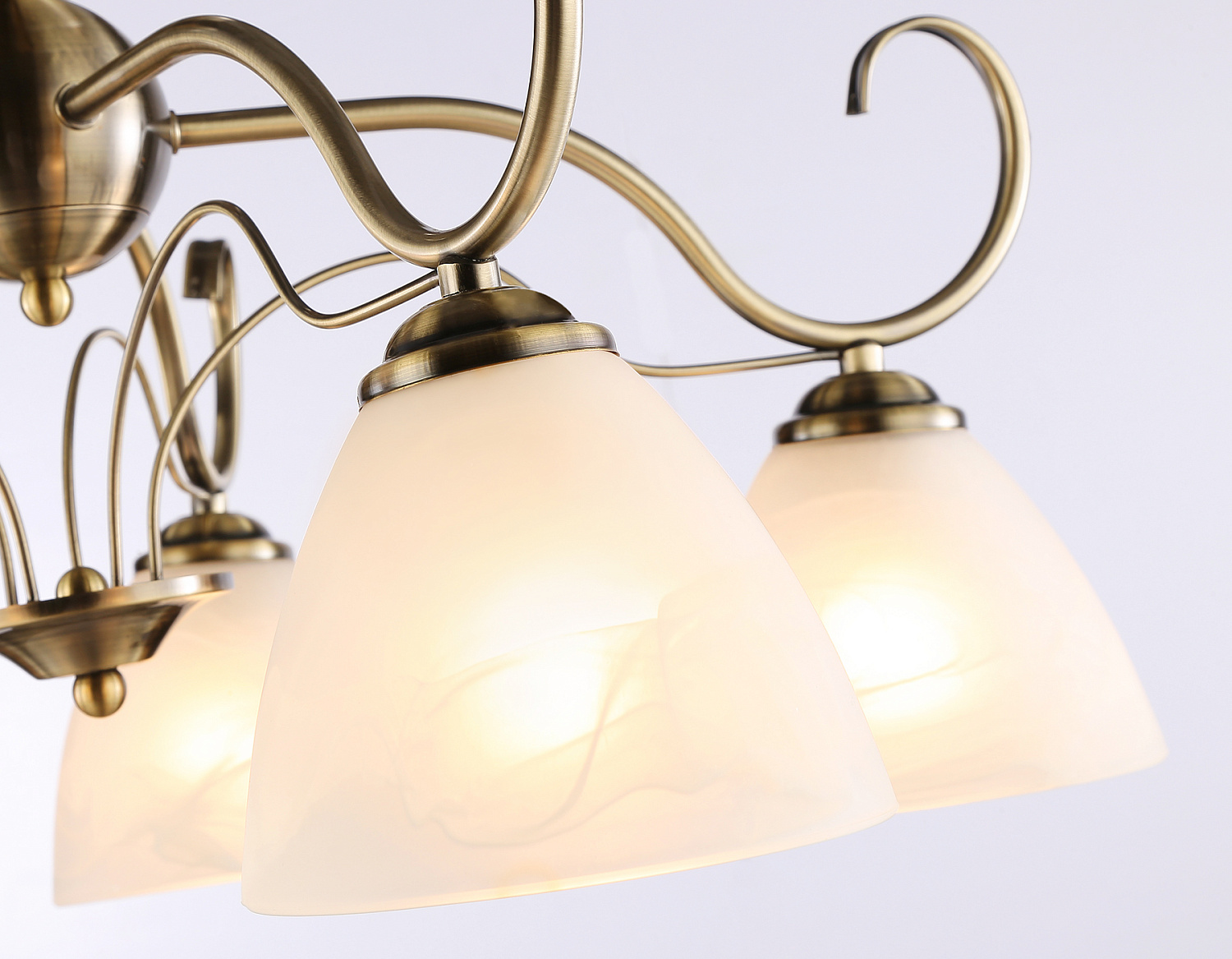 Потолочная люстра TR3046/5 SB/FR бронза/белый матовый E27/5 max 40W D595*285