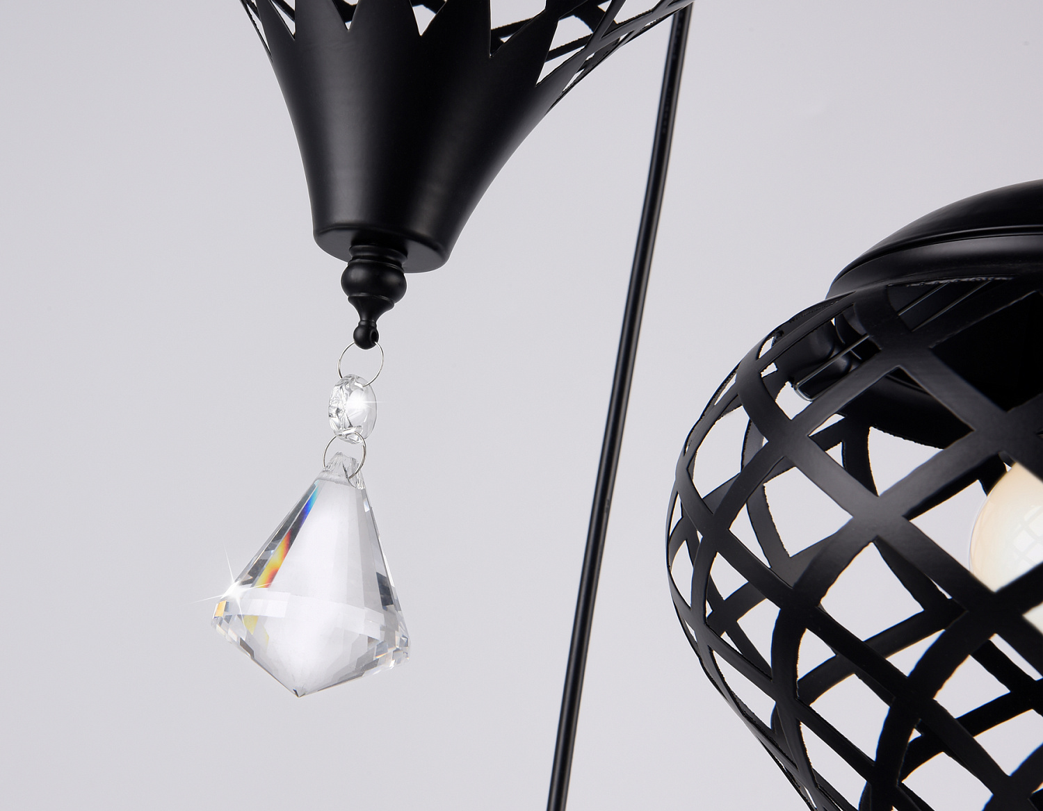 Подвесной светильник TR8444/3 BK черный E27/3 max 40W D350*800