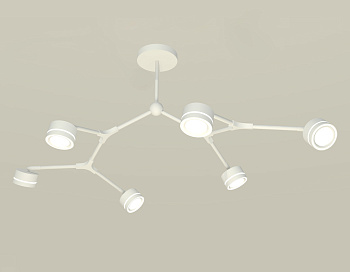 Комплект подвесного поворотного светильника с акрилом XB9055201/6 SWH/FR белый песок/белый матовый GX53 (C9055, N8433)