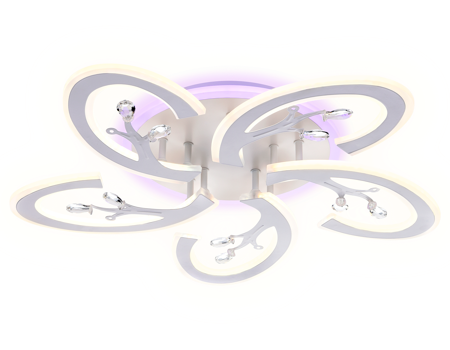 Потолочный светодиодный светильник с пультом FA512/5 WH белый 120W 610*580*80 (ПДУ РАДИО 2.4G)