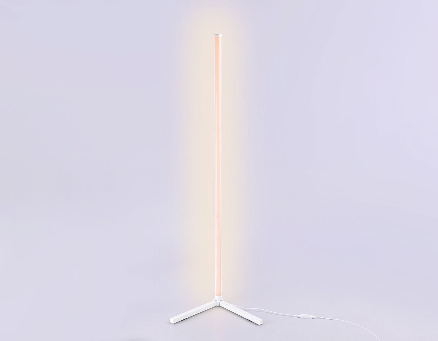 Светильник светодиодный напольный RGB с пультом FL8020 WH белый LED 15W RGB D32*1250 (ПДУ РАДИО 2.4G)