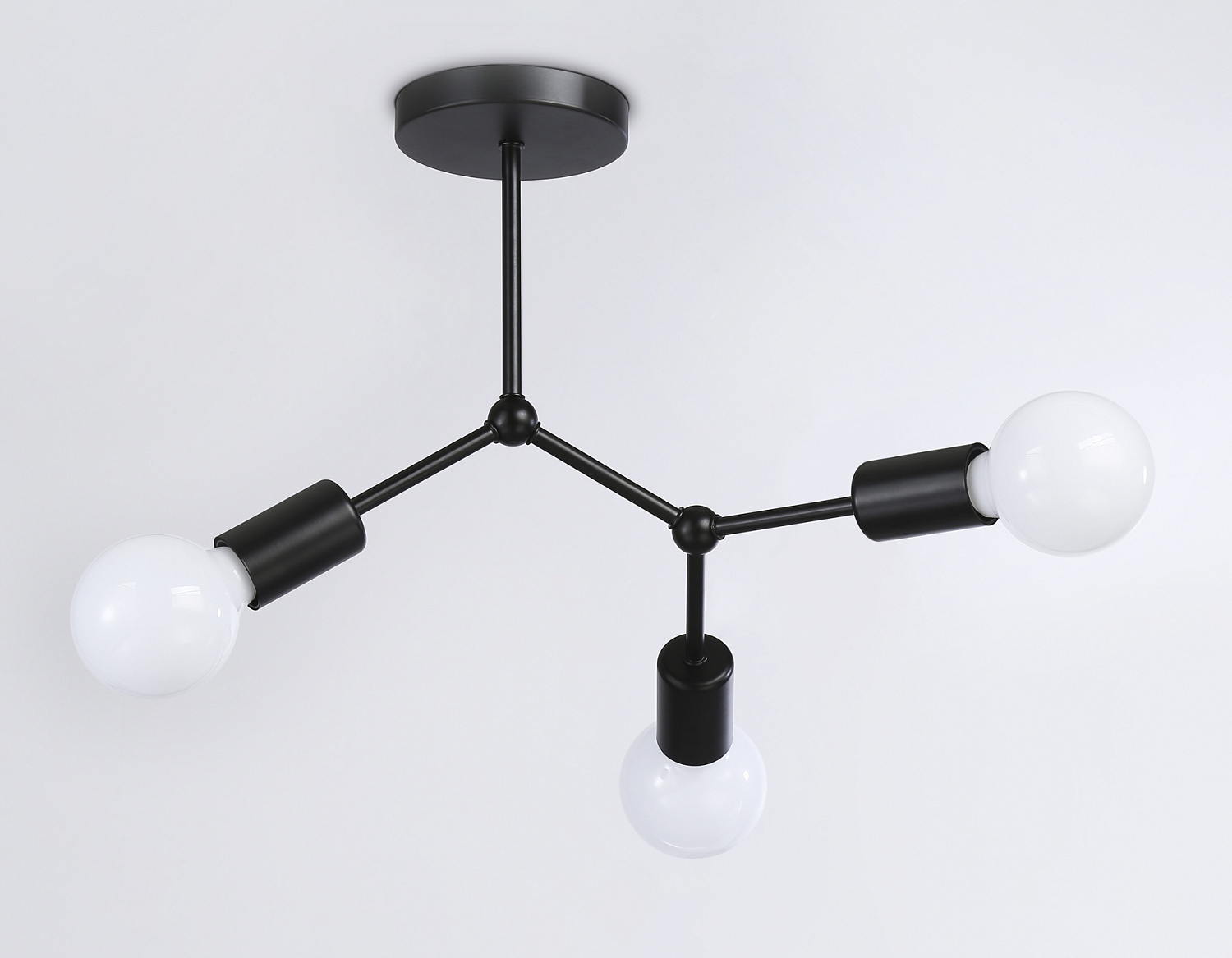 Потолочный светильник в стиле лофт TR8027/3 BK черный E27*3 max 40W D400*390