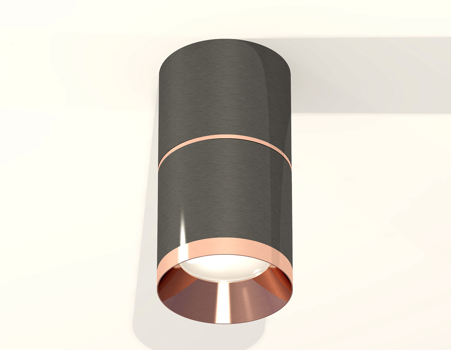 Комплект накладного светильника XS7403101 DCH/PPG черный хром/золото розовое полированное MR16 GU5.3 (C7403, A2073, C7403, N7035)