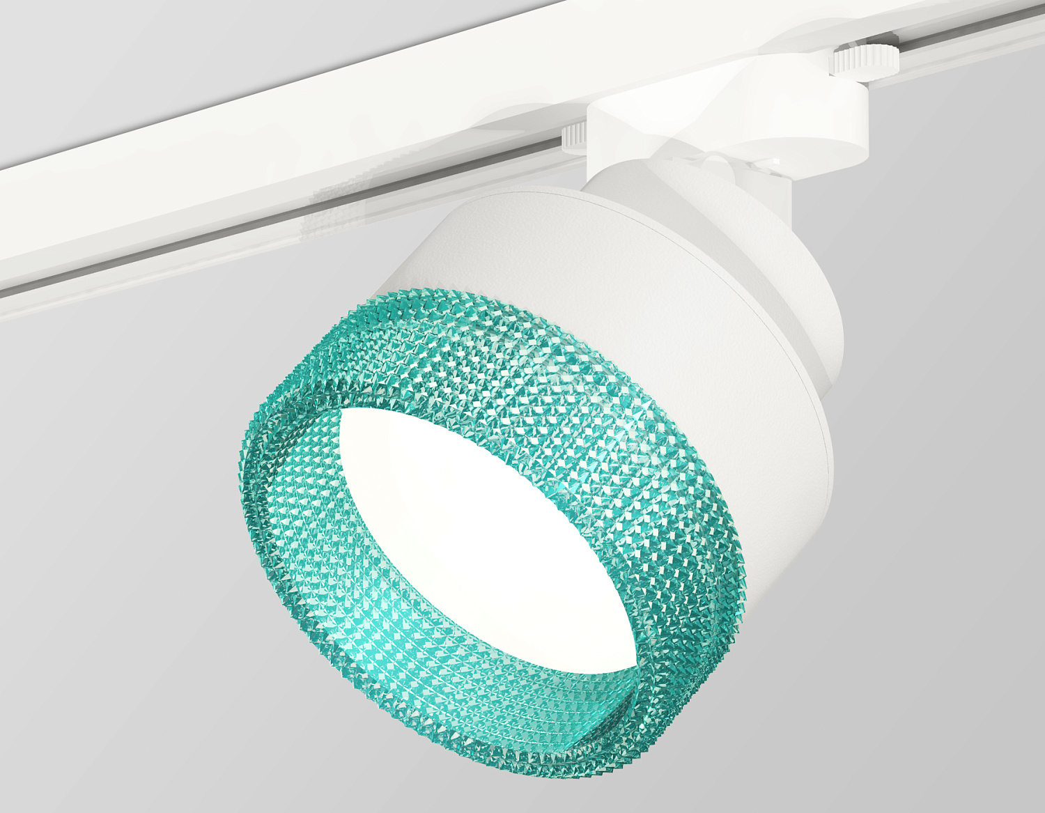 Комплект трекового светильника с композитным хрусталем XT8101043 SWH/BL белый песок/голубой GX53 (A2524, A2105, C8101, N8488)