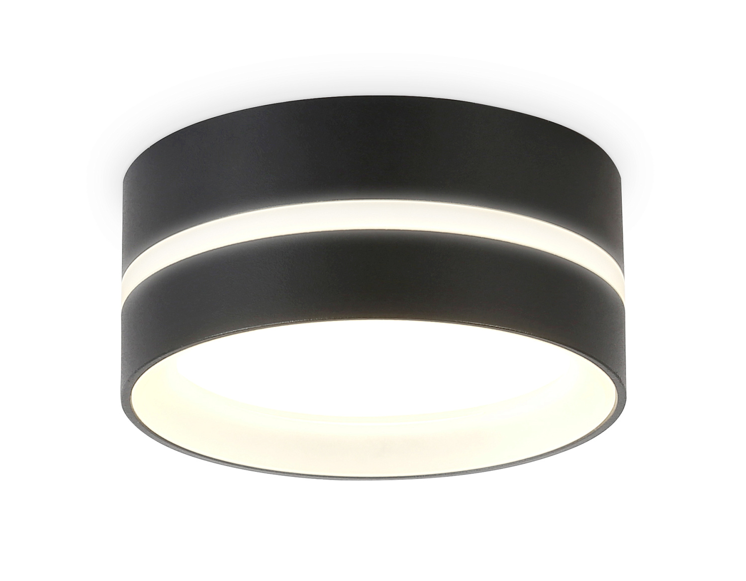 Накладной светильник со сменной лампой GX53 TN5389 SBK/FR черный песок/белый матовый GX53 IP44 D85*41