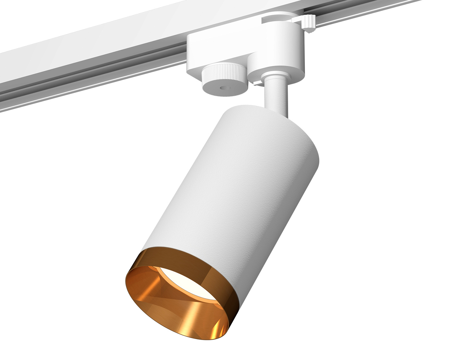 Комплект трекового однофазного светильника XT6322064 SWH/PYG белый песок/золото желтое полированное MR16 GU5.3 (A2520, C6322, N6134)