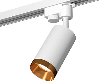 Комплект трекового однофазного светильника XT6322064 SWH/PYG белый песок/золото желтое полированное MR16 GU5.3 (A2520, C6322, N6134)