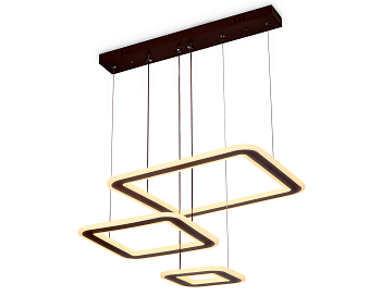 Подвесной светодиодный светильник с пультом FA433 CF кофе 192W 630*470*590 (ПДУ РАДИО 2.4G)