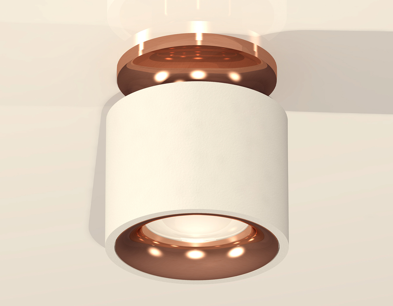 Комплект накладного светильника XS7510141 SWH/PPG белый песок/золото розовое полированное MR16 GU5.3 (N7930, C7510, N7015)