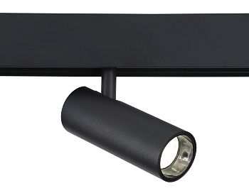 Светильник светодиодный трековый для шинопровода Magnetic GL3823 BK черный IP20 10W 4200K 48V 24° D47*128