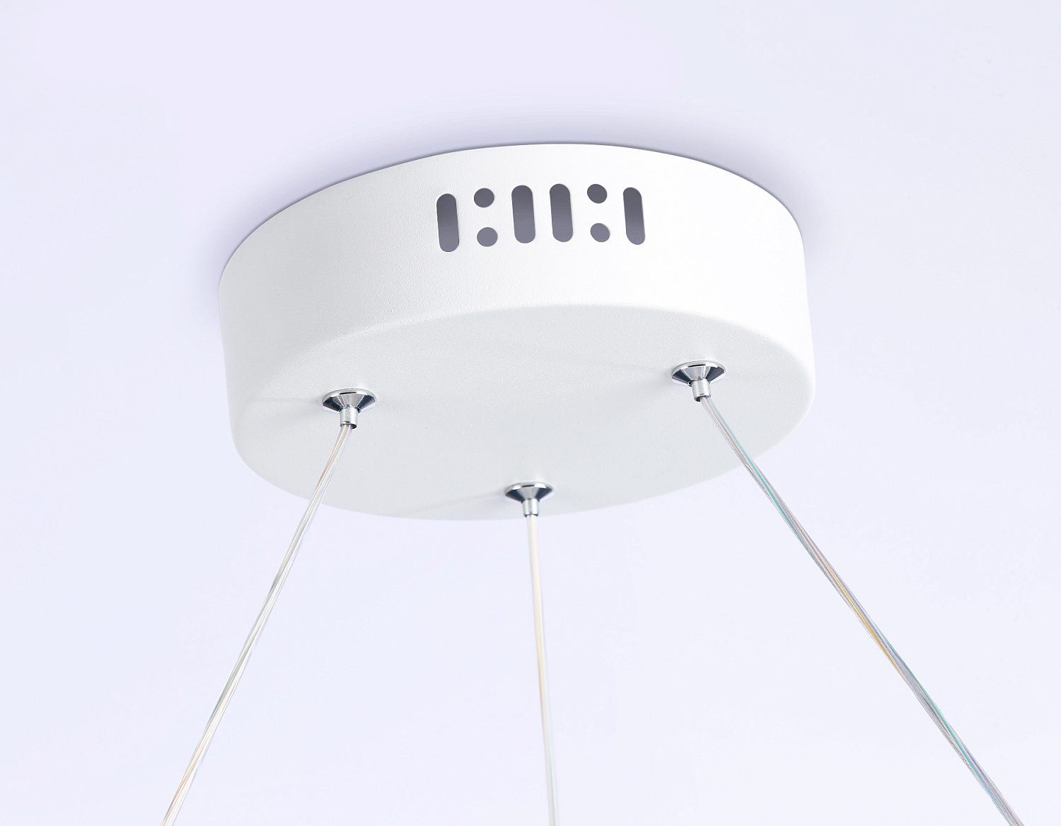 Подвесной светодиодный светильник с пультом FL51772/2+6 WH белый 3000K/4200K/6400K 58W D600/380*1200 (ПДУ ИК)