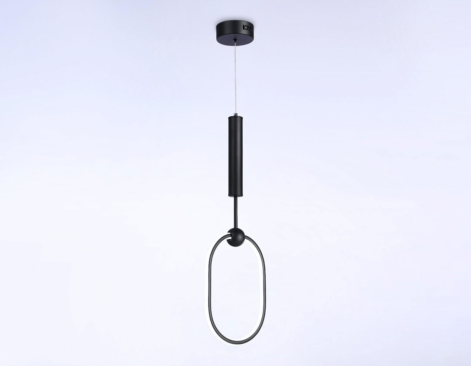 Подвесной светодиодный светильник с пультом FL10577 BK черный 3000K/4200K/6400K 56W 230*16*1000 (ПДУ ИК)