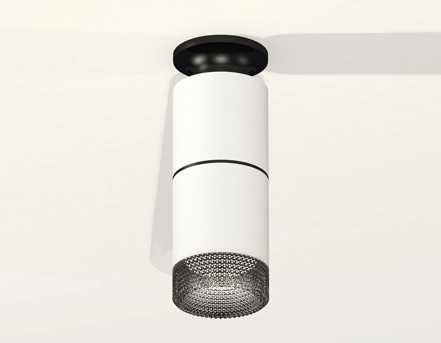 Комплект накладного светильника с композитным хрусталем XS6301222 SWH/PBK/BK белый песок/черный полированный/тонированный MR16 GU5.3