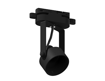 Корпус однофазного трекового светильника D60mm C6602 PBK черный полированный D60*H135mm Out122mm MR16 GU10 (насадки D60mm)