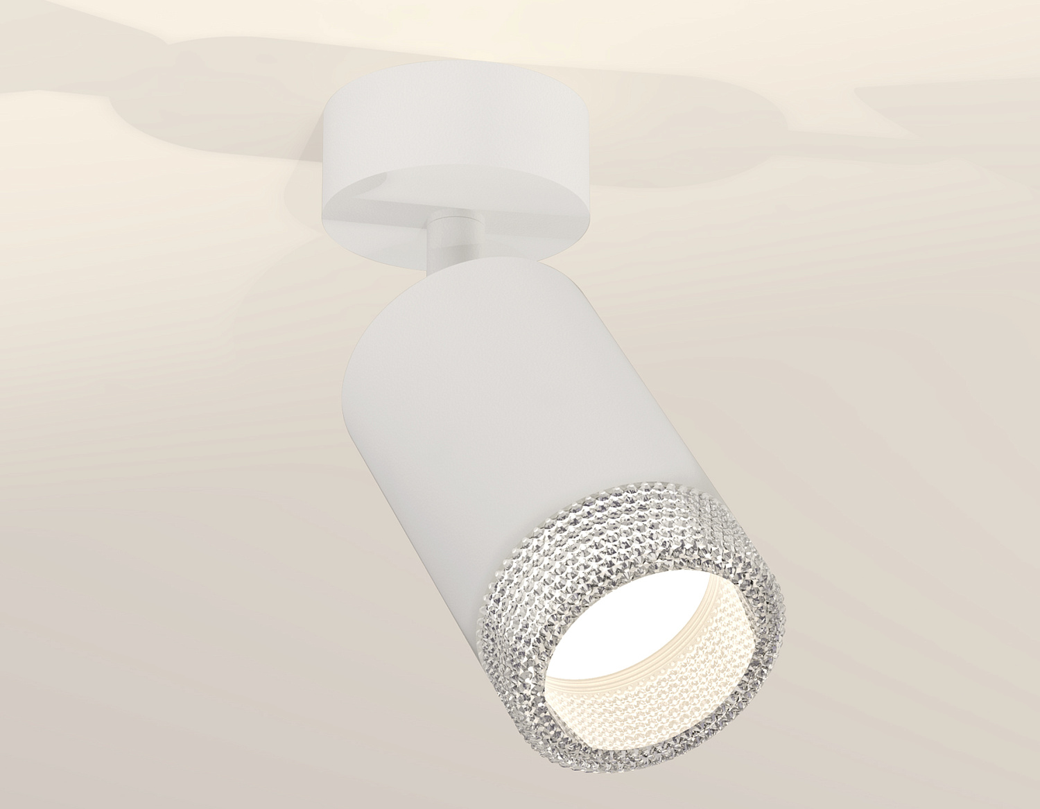 Комплект накладного поворотного светильника XM6312001 SWH/CL белый песок/прозрачный MR16 GU5.3 (A2202, C6312, N6150)