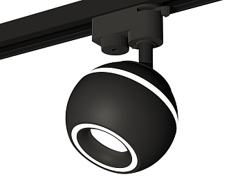 Комплект трекового однофазного светильника с подсветкой XT1102061 SBK черный песок MR16 GU5.3 LED 3W 4200K (A2521, C1102, N7111)