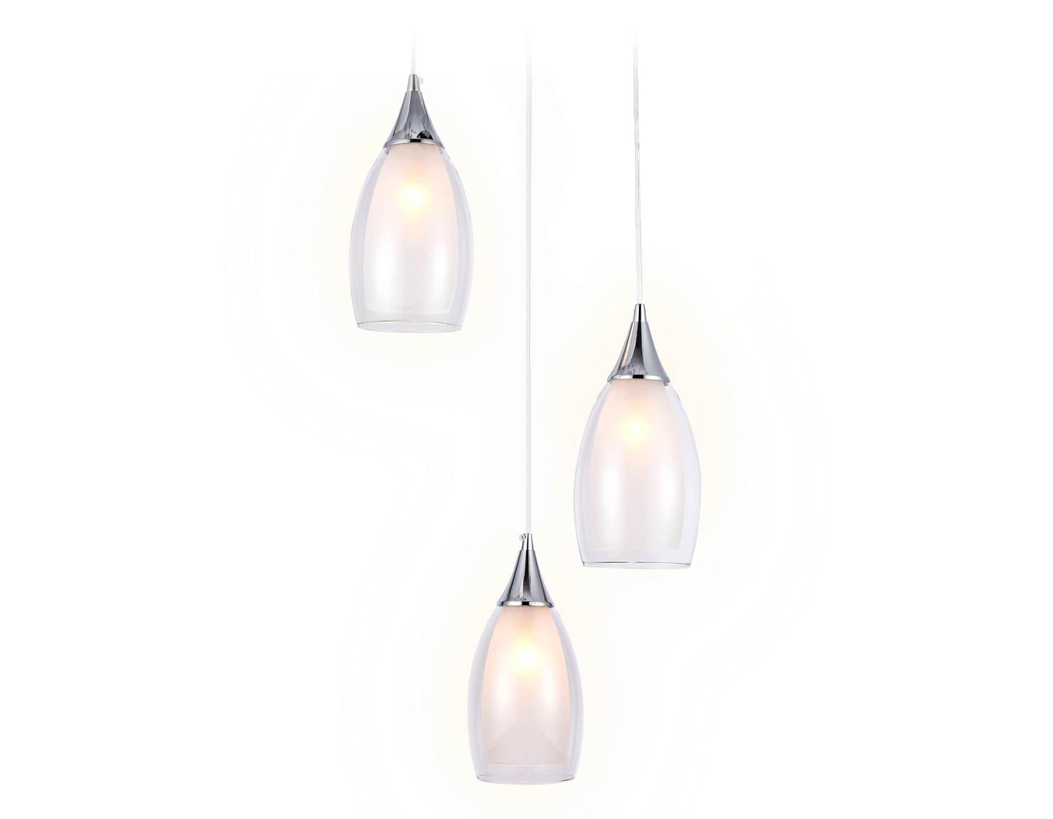 Подвесной светильник TR3548/3 CH/CL хром/прозрачный E14 max 40W 370*130*1000