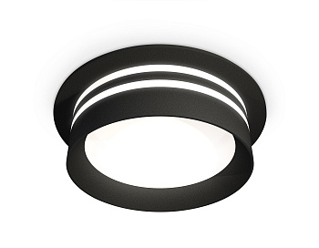 Комплект встраиваемого светильника XC8051021 SBK/FR черный песок/белый матовый GX53 (C8051, N8478)