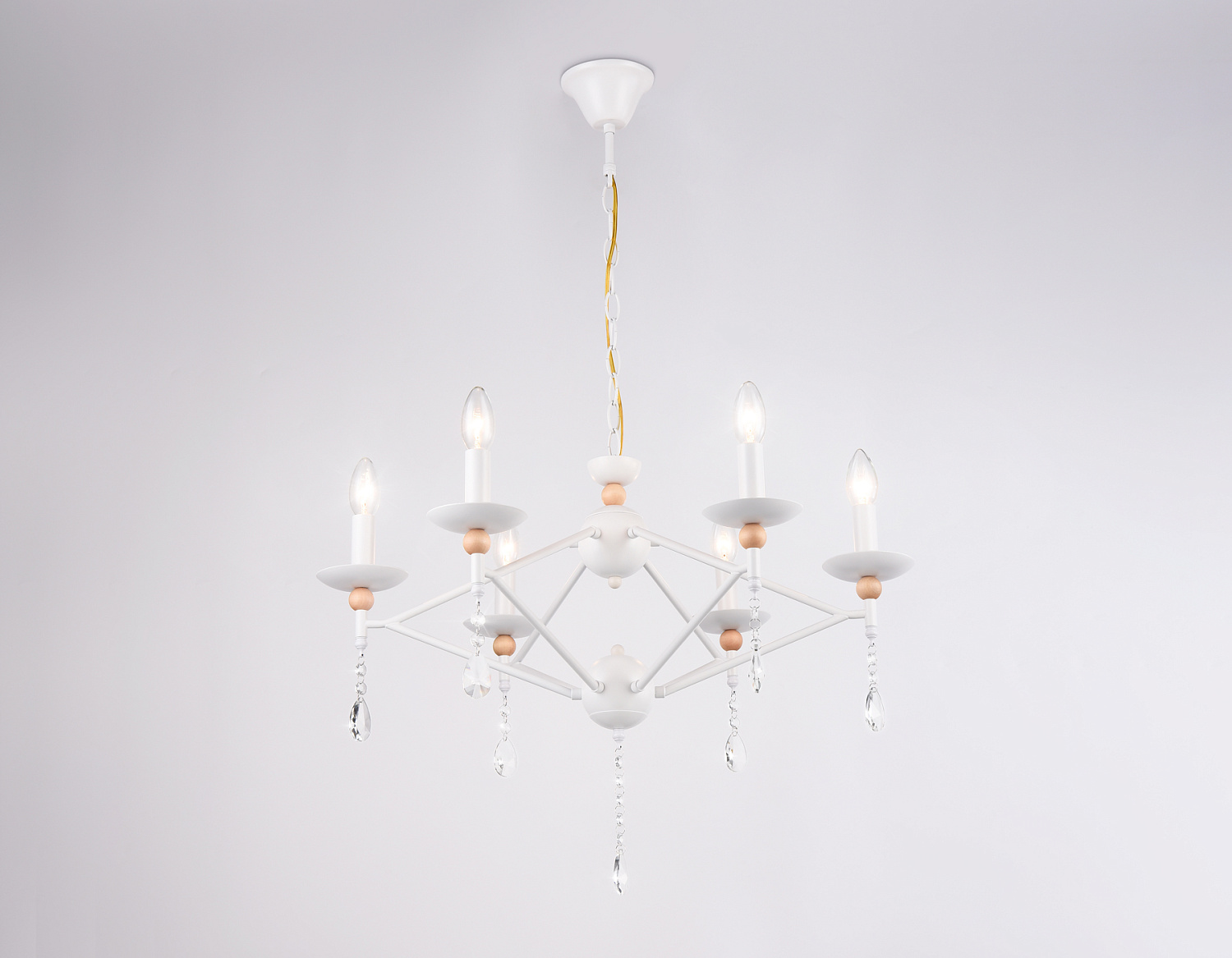 Подвесная люстра TR9596/6 WH белый E14/6 max 40W D660*880