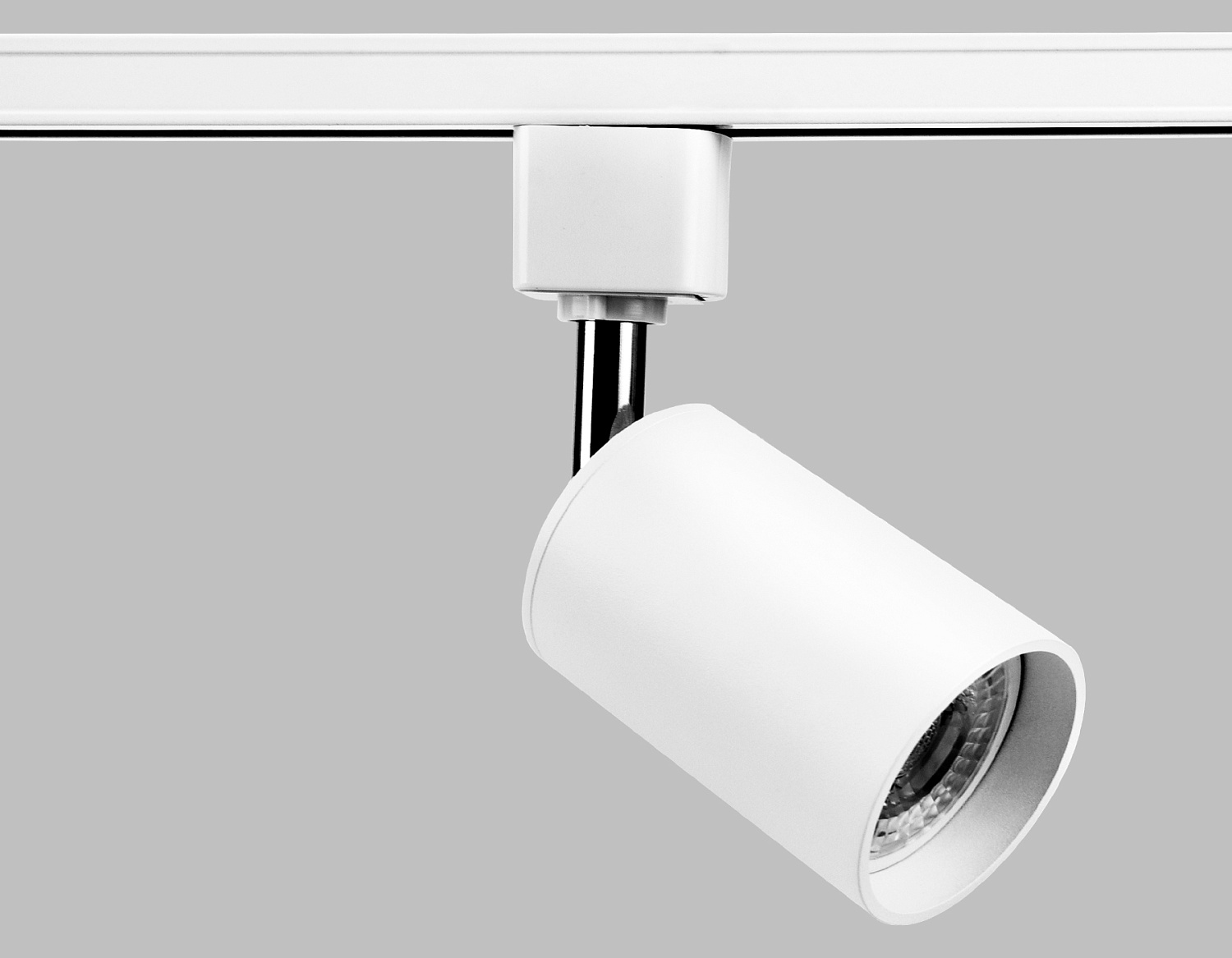 Трековый однофазный светильник со сменной лампой GL5121 WH белый GU10 max 12W