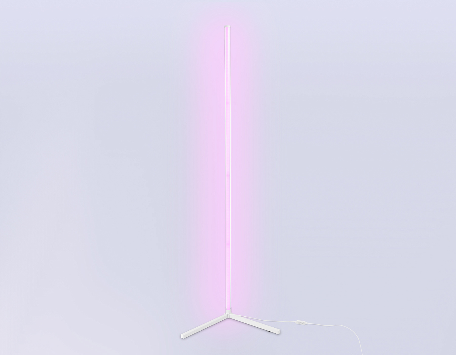 Светильник светодиодный напольный RGB с пультом FL8025 WH белый LED 20W RGB D32*1650 (ПДУ РАДИО 2.4G)