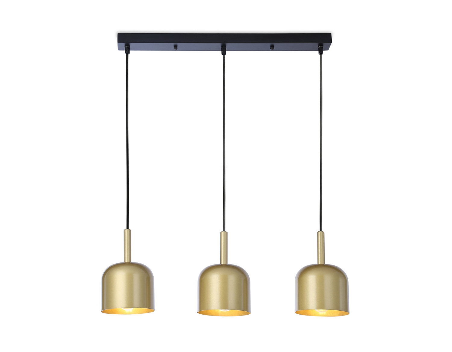 Светильник подвесной TR97118/3 GD/BK золото/черный E27*3 max 40W D130*113*1200