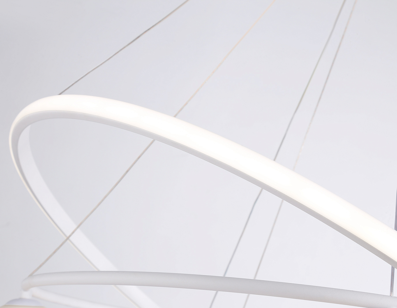 Подвесной светодиодный светильник со сменной лампой и с пультом управления FL66326/1+4 WH белый 92W 3000K-6400K+G9/4 D800/600*1200 (ПДУ ИК)