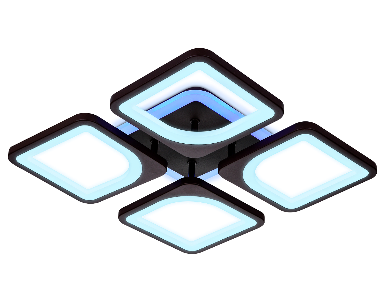 Потолочный светодиодный светильник с пультом FA442/4 CF кофе 78W 520*520*80 (ПДУ РАДИО 2.4G)