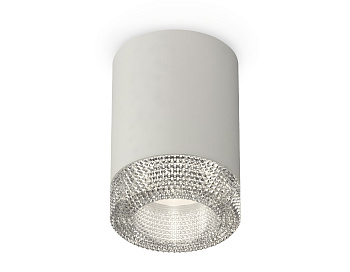 Комплект накладного светильника с композитным хрусталем XS7423001 SGR/CL серый песок/прозрачный MR16 GU5.3 (C7423, N7191)