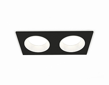 Комплект встраиваемого светильника XC6526001 SBK/SWH черный песок/белый песок MR16 GU5.3 (C6526, N6110)