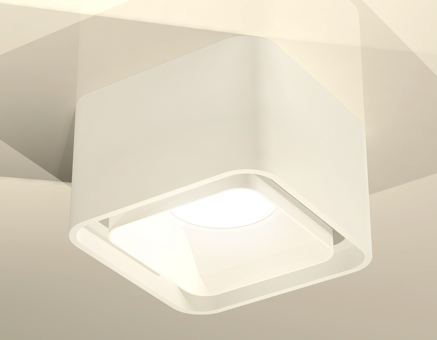 Комплект накладного светильника с акрилом XS7832021 SWH/FR белый песок/белый матовый MR16 GU5.3 (C7832, N7755)